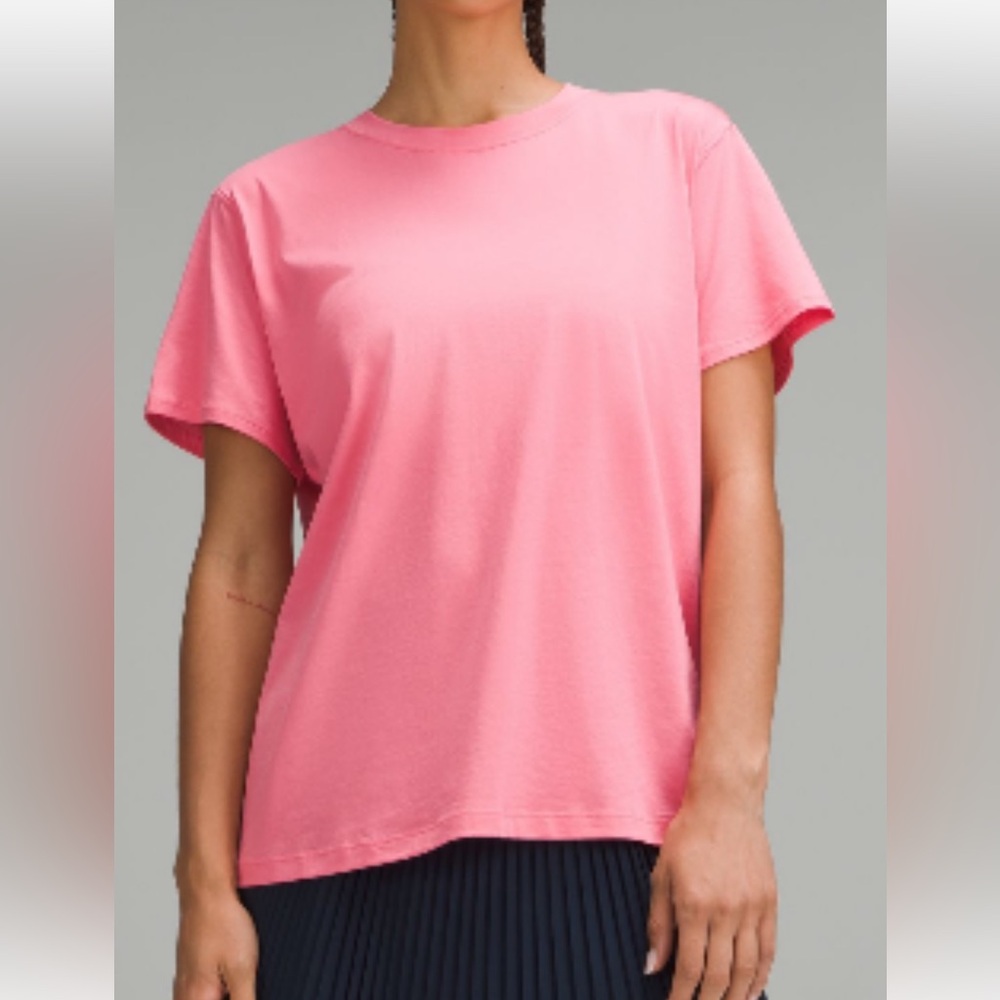 Lululemon pink cotton all yours T-Shirt